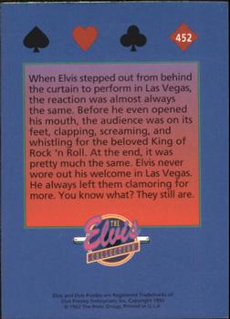 1992 The River Group The Elvis Collection #452 When Elvis stepped out from behind the curtain... Back