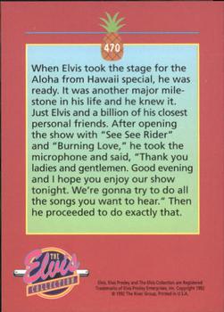 1992 The River Group The Elvis Collection #470 When Elvis took the stage for the Aloha from... Back
