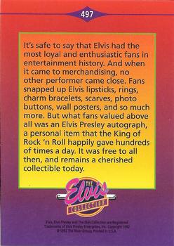 1992 The River Group The Elvis Collection #497 It's safe to say that Elvis had the most... Back