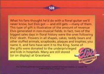 1992 The River Group The Elvis Collection #508 What his fans thought he'd do with a floral... Back