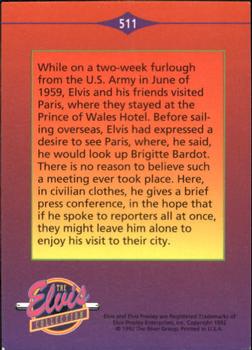 1992 The River Group The Elvis Collection #511 While on a two-week furlough from the U.S. Army... Back
