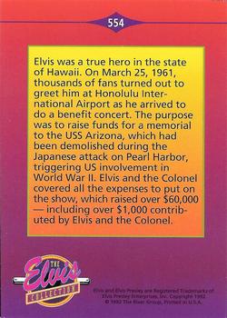 1992 The River Group The Elvis Collection #554 Elvis was a true hero in the state of Hawaii... Back
