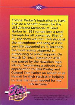 1992 The River Group The Elvis Collection #557 Colonel Parker's inspiration to have Elvis... Back