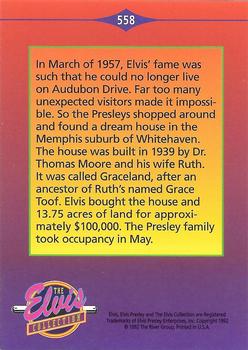 1992 The River Group The Elvis Collection #558 In March of 1957, Elvis' fame was such that... Back