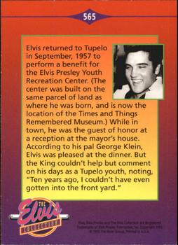 1992 The River Group The Elvis Collection #565 Elvis returned to Tupelo in September, 1957... Back