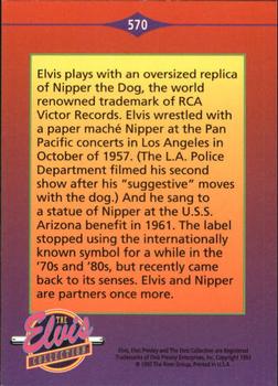 1992 The River Group The Elvis Collection #570 Elvis plays with an oversized replica of... Back