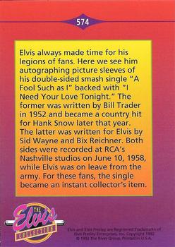 1992 The River Group The Elvis Collection #574 Elvis always made time for his legions of fans... Back
