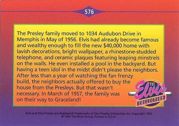 1992 The River Group The Elvis Collection #576 The Presley family moved to 1034 Audubon Drive... Back
