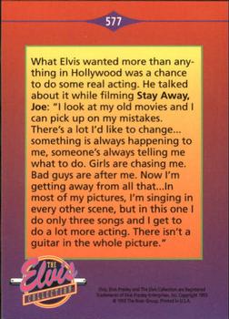 1992 The River Group The Elvis Collection #577 What Elvis wanted more than anything in Hollywood... Back