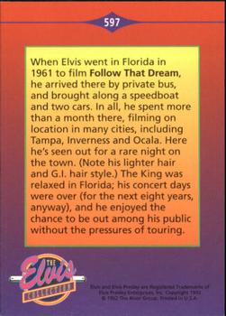 1992 The River Group The Elvis Collection #597 When Elvis went in Florida in 1961 to film... Back