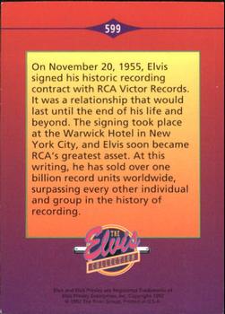 1992 The River Group The Elvis Collection #599 On November 20, 1955, Elvis signed his historic... Back