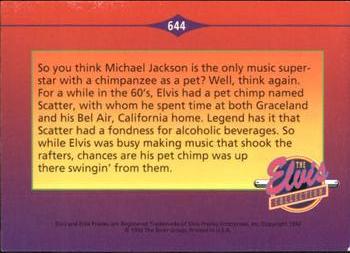 1992 The River Group The Elvis Collection #644 So you think Michael Jackson is the only music... Back