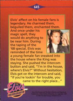 1992 The River Group The Elvis Collection #645 Elvis' effect on his female fans is legendary. Back