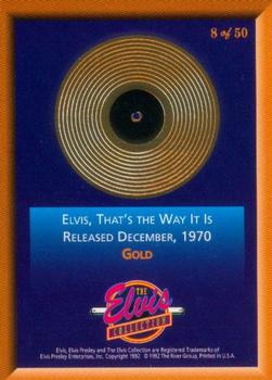 1992 The River Group The Elvis Collection - Limited Edition Gold & Platinum Records #8 Elvis, That's the Way It Is - Decenber, 1970 - Gold Back