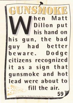 1993 Pacific Gunsmoke #59 Unfriendly Fire Back