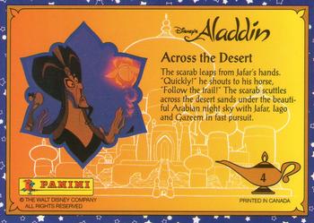 1993 Panini Aladdin #4 Across the Desert Back