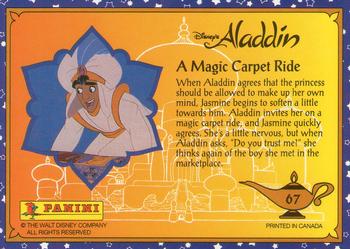 1993 Panini Aladdin #67 A Magic Carpet Ride Back