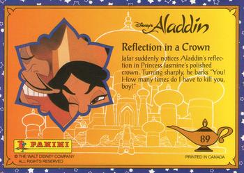 1993 Panini Aladdin #89 Reflection in a Crown Back