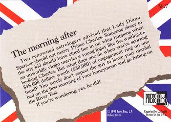1993 Press Pass The Royal Family #17 The morning after Back