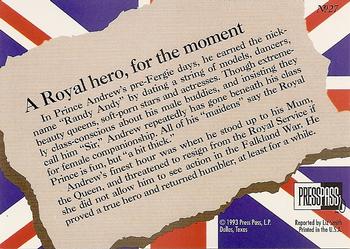 1993 Press Pass The Royal Family #27 A Royal hero, for the moment Back
