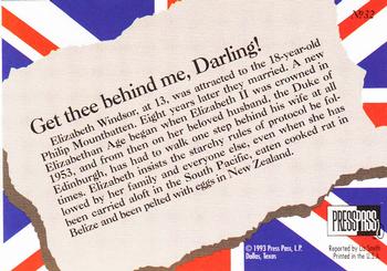 1993 Press Pass The Royal Family #32 Get thee behind me, Darling! Back