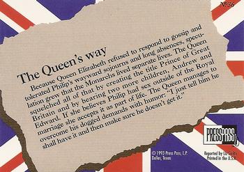 1993 Press Pass The Royal Family #36 The Queen's way Back