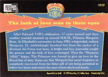 1993 Press Pass The Royal Family #58 The look of love was in their eyes Back