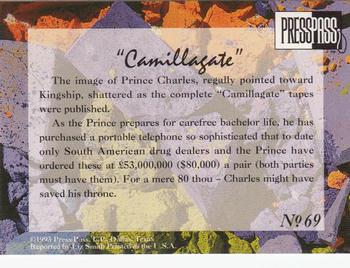 1993 Press Pass The Royal Family #69 Camillagate Back
