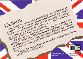 1993 Press Pass The Royal Family #72 Liz Smith Back