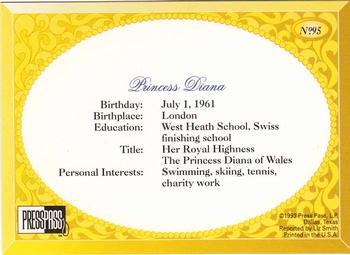 1993 Press Pass The Royal Family #95 Princess Diana Back