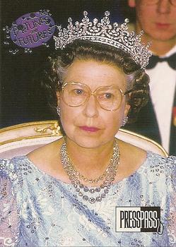 1993 Press Pass The Royal Family - Silver Foil Enhanced #106 Queen Elizabeth II Front