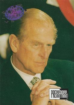 1993 Press Pass The Royal Family - Silver Foil Enhanced #102 Prince Philip Front