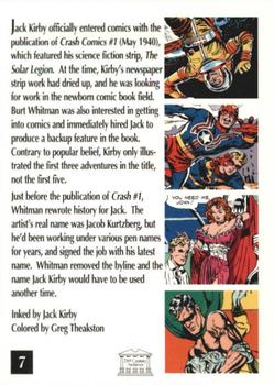 1994 21st Century Archives The Comic Art Tribute to Joe Simon & Jack Kirby #7 The Solar Legion - Jack Kirby, Greg Theakston Back