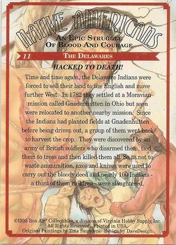 1995 Bon Air Native Americans: An Epic Struggle of Blood and Courage (Hobby Version) #11 Hacked to Death! Back