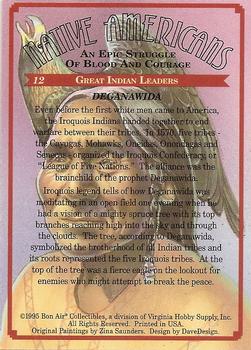 1995 Bon Air Native Americans: An Epic Struggle of Blood and Courage (Hobby Version) #12 Deganawida Back