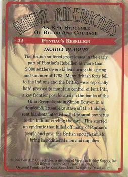 1995 Bon Air Native Americans: An Epic Struggle of Blood and Courage (Hobby Version) #24 Deadly Plague! Back
