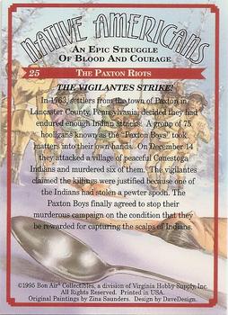 1995 Bon Air Native Americans: An Epic Struggle of Blood and Courage (Hobby Version) #25 The Vigilantes Strike! Back