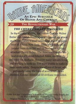 1995 Bon Air Native Americans: An Epic Struggle of Blood and Courage (Hobby Version) #29 The Cherry Valley Massacre Back