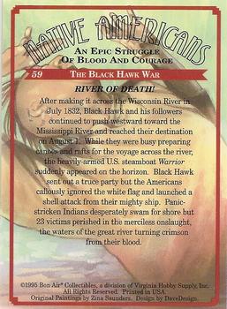 1995 Bon Air Native Americans: An Epic Struggle of Blood and Courage (Hobby Version) #59 River of Death! Back
