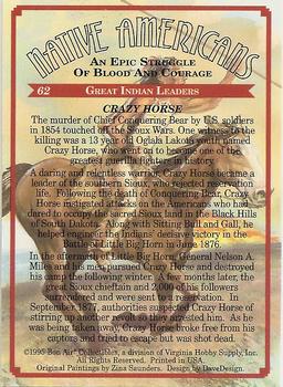 1995 Bon Air Native Americans: An Epic Struggle of Blood and Courage (Hobby Version) #62 Crazy Horse Back