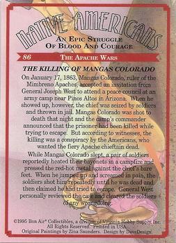 1995 Bon Air Native Americans: An Epic Struggle of Blood and Courage (Hobby Version) #86 The Killing of Mangas Colorado Back