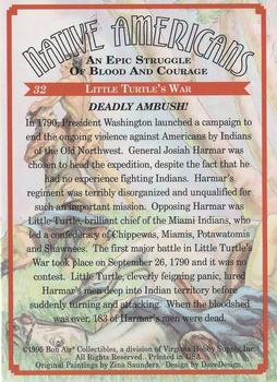 1995 Bon Air Native Americans: An Epic Struggle of Blood and Courage (Hobby Version) - Non UV-coated #32 Deadly Ambush! Back