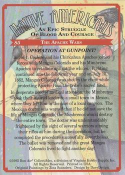 1995 Bon Air Native Americans: An Epic Struggle of Blood and Courage (Hobby Version) - Non UV-coated #85 Operation at Gunpoint! Back