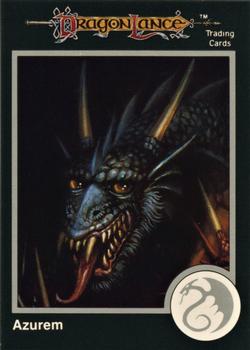 1991 TSR Advanced Dungeons & Dragons - Silver #90 Azurem, Blue Dragon Front
