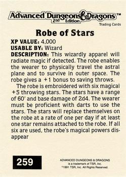 1991 TSR Advanced Dungeons & Dragons - Silver #259 Robe of Stars Back