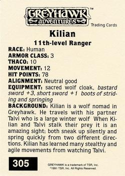 1991 TSR Advanced Dungeons & Dragons - Silver #305 Kilian Back