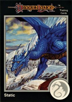 1991 TSR Advanced Dungeons & Dragons - Silver #306 Static, Blue Dragon Front