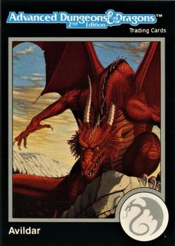 1991 TSR Advanced Dungeons & Dragons - Silver #340 Avildar, Red Dragon Front
