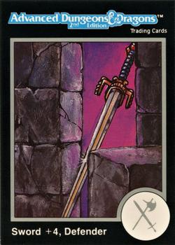 1991 TSR Advanced Dungeons & Dragons - Silver #353 Sword, +4 Defender Front
