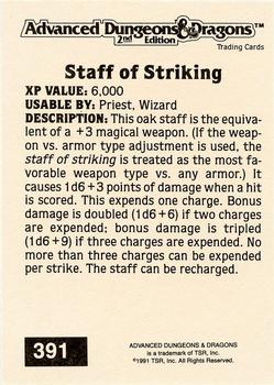 1991 TSR Advanced Dungeons & Dragons - Silver #391 Staff of Striking Back